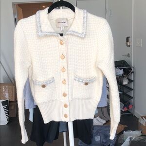 Industry Women's White Cardigan Sweater